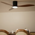 thumbnail image 3 of Ceiling Fans with Lights, 52 Inch Low Profile Ceiling Fan with Remote/App Control, Flush Mount, DC Reversible Motor, Dimmable LED for Bedroom,Indoor/Outdoor Use, 3 of 20