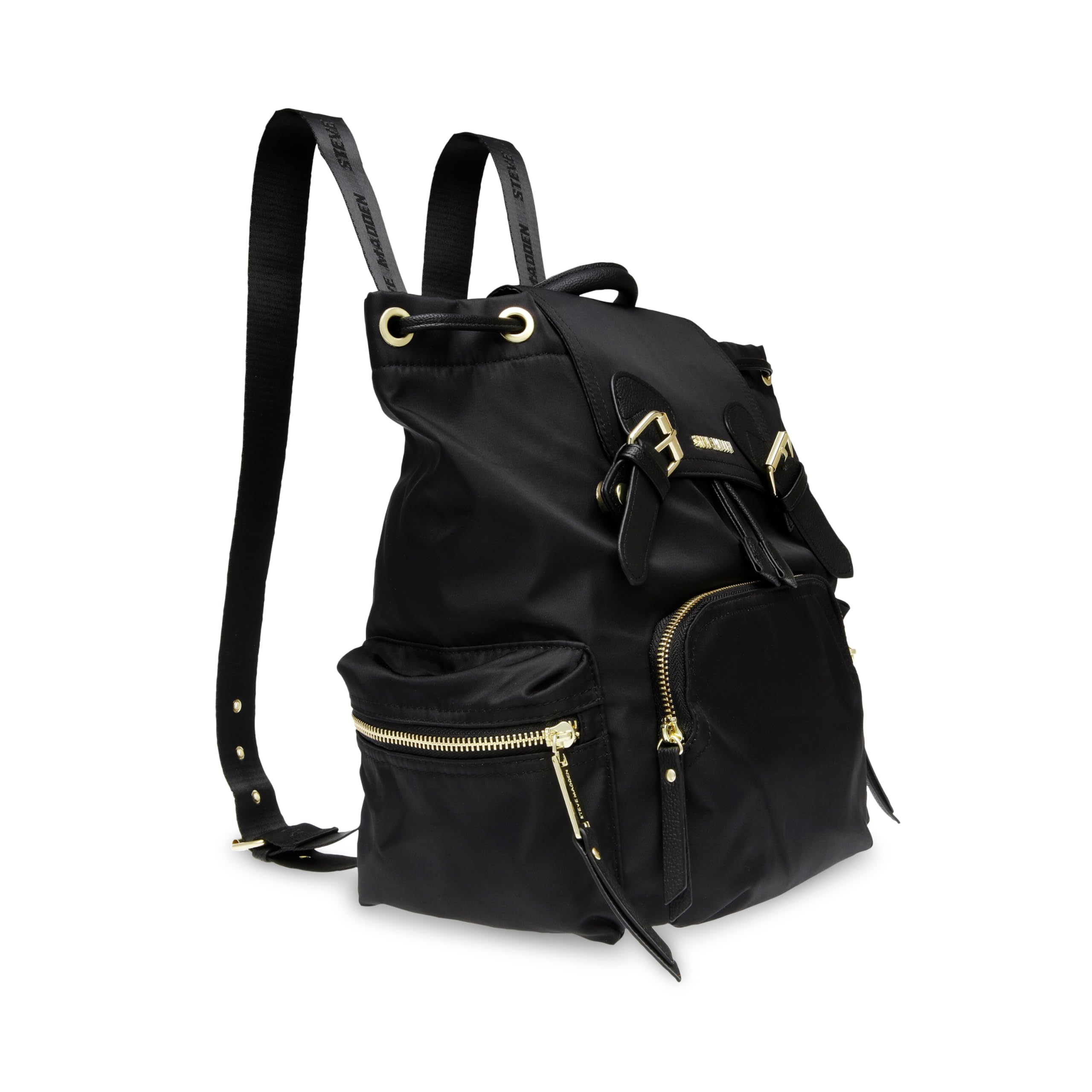 Steve Madden BSOLLY Backpack with Water Bottle Black Nylon  display picture 2