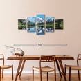 thumbnail image 3 of Elephant Stock Shuksan Lake Reflection Wall Art - Horizontal Multi Panel Canvas - Living Room Wall Decor - Nature Multi Panel - Gray And Blue Decor - 74" x 34", 3 of 8