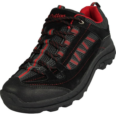 Norty - Mens Cotton Traders Hiking Trail Walking Sneaker - Light Weight Low Top with Adjustable Lacing for a Secure