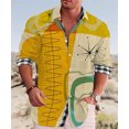 thumbnail image 1 of Camisa de hombre casual suelta retro cómoda camisa de solapa suave y cómoda calle 2024 nuevo listado, 1 of 6