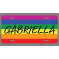 thumbnail image 1 of Gabriella Name Pride Flag Style License Plate Tag Vanity Novelty Metal | UV Printed Metal | 6-Inches By 12-Inches | Car Truck RV Trailer Wall Shop Man Cave | NP2003, 1 of 1