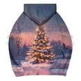 thumbnail image 3 of Makaor Cute Womens Hoodies Pullover Christmas Plus Size Tunic Sweatshirt Long Sleeve Tops Graphic with Bow Oversized Clothes, 3 of 5