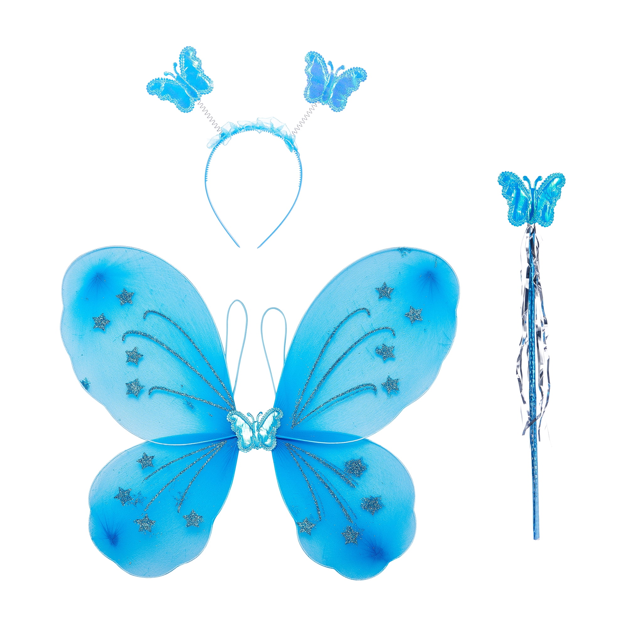 Kids Fairy Wing Costume Set 3Pcs Butterfly Costume Angel Wings