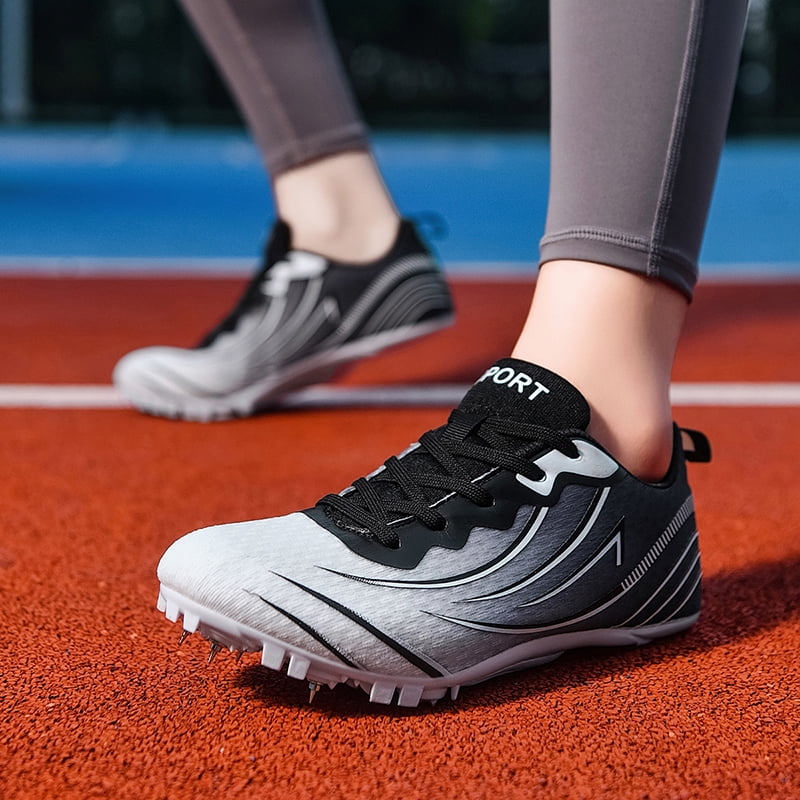Men Women Kids Track and Field Shoes Professional 8 Spikes Running Racing Sneakers Breathable Lightweight Sprinting Shoes