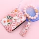 thumbnail image 3 of Sonducket Cartera con estampado floral para mujer con de silicona llavero 2024 de cuentas de silicona bolso de tarjeta Ropa, zapatos y accesorios Miscelánea ocho, 3 of 6
