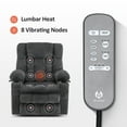 thumbnail image 2 of MCombo Dual Motor Power Lift Recliner Chair for Elderly People with Massage and Heat, Infinite Position, USB Ports, Cup Holders, Extended Footrest, Fabric 7890 Medium-Regular, Dark Grey, 2 of 9