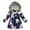 Navy, variant on Mikilon Puffer Jacket for Kids Size 8-14 Years Floral Print Jacket Plus Velvet and Thicken Warm Windproof Coat Winter Thermal Outwear Jackets