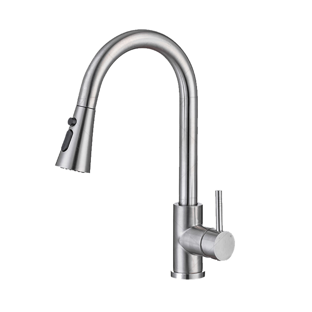 Sink Faucet, Pull Down Kitchen Faucet with Sprayer Low Lead Commercial