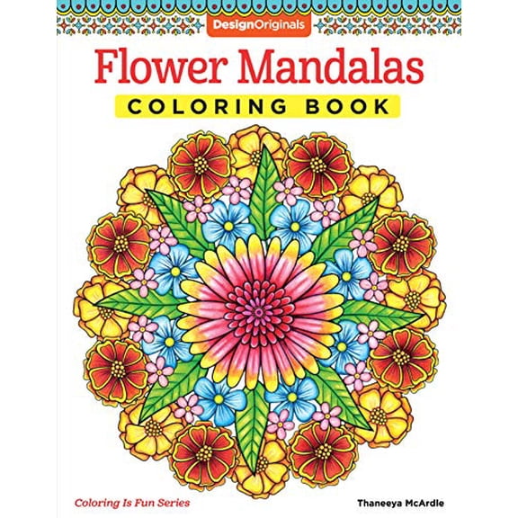 Pre-Owned Flower Mandalas Coloring Book (Paperback) 1574219944 9781574219944