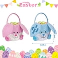 thumbnail image 3 of Personalized Easter Basket, Custom Easter Buckets with Long Plush Bunny Ear,Easter Decoration Gifts Pink, 3 of 6