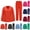 #03 Vermilion, variant on Scrubs for Women Set Long Sleeve Nursing Uniform with Pockets Two Piece Stretch V Neck Workwear, #03 Hot Pink, L