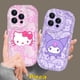 thumbnail image 2 of Para Samsung A12 A24 A04s A14 A13 A34 A23 A03s A54 A32 A33 A10s A30 A50s A02s A04 A52 A31 A20s A20 A21s A53 A50 A04E A52s A11 A03 A51 Adorable Hello Kitty Kuromi, 2 of 3