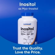Nutricost Inositol Capsules 500mg, 240 Capsules - Non-GMO, Gluten Free Supplement