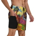 thumbnail image 3 of Daiia Beautiful African Woman Mens Swim Trunks Swim Shorts Quick Dry Swim Shorts with Mesh Lining Pockets-Large, 3 of 9
