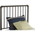 thumbnail image 4 of Hillsdale Furniture Brandi Modern Metal Spindle Twin Headboard and Bed Frame, Oiled Bronze, 4 of 4
