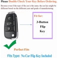 thumbnail image 2 of Key Fob Cover Compatible with Fit for Audi Q3 Q7 R8 A6L TT, Sliver-Edge, 3 Button, Flip Key Fob, Keyless, Key Case, Leather Keychain, Keychain Case Holder Protector,Light Blue-A, 2 of 6