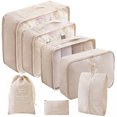 thumbnail image 1 of Juego de almacenamiento de viaje Bolsa de almacenamiento de viaje Juego de ocho piezas Bolsa de almacenamiento para clasificar ropa de viaje, 1 of 6