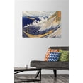 thumbnail image 2 of A Wild Sea at Choshi by Katushika Hokusai Wall Poster with Pushpins, 22.375" x 34", 2 of 3