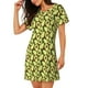 thumbnail image 2 of Fotbe Avocado Bata de Dormir para Mujer con Estampado, Camisón de Algodón de Manga Corta, Ropa de Dormir Casual, 2 of 6