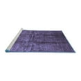 thumbnail image 2 of Ahgly Company Machine Washable Indoor Rectangle Oriental Blue Industrial Area Rugs, 8' x 12', 2 of 4