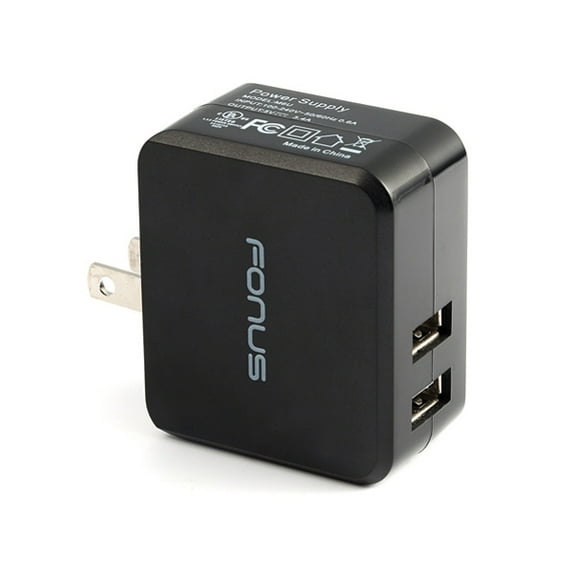 17W Home Charger for OnePlus Nord N200 5G Phone - 2-Port USB 3.4A Wall AC Plug Power Adapter P5K