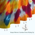 thumbnail image 6 of Colorful Rainbow Tie Dye Spiral Pattern Shower Curtain 84"x72" ,Bathroom Decorative Shower Curtains Set with 12 Hooks,Modern Waterproof Washable Shower Curtain, 6 of 6