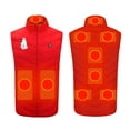 thumbnail image 5 of yoeyez Heated Jackets For Men,Women 9 Zone Smart Heating Vest Usb Charging Warm Vest Smart Heating Jacket Stand Collar Vest Leisure Red M, 5 of 5