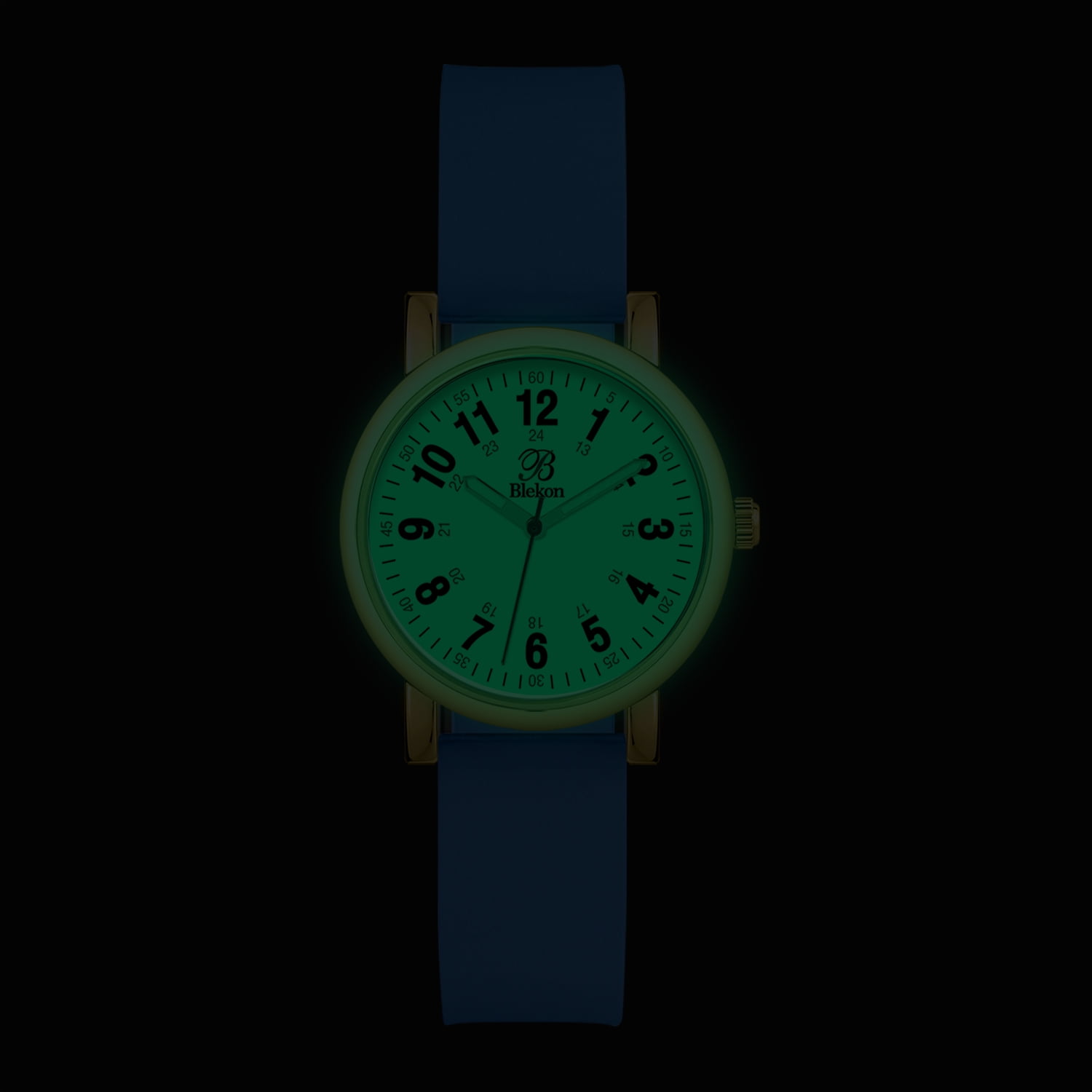 Blekon Original Petite Nurse Watch Small Easy Read Round Shape Dial Silicone Band Water Resistant