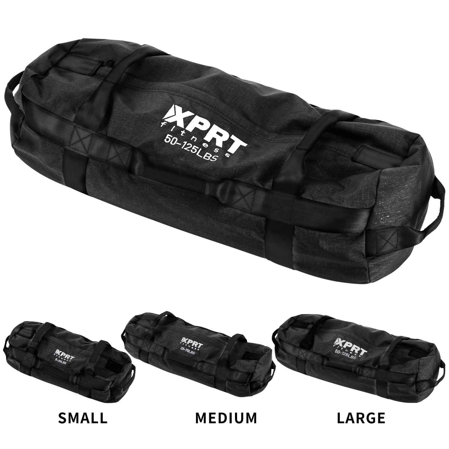 XPRT Fitness Black Workout Sandbag Size M