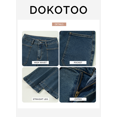 thumbnail image 6 of DOKOTOO Women's Wide Leg Jeans Boyfriend High Waisted Vintage Stretchy Loose Denim Pants with Big Pockets, 6 of 11