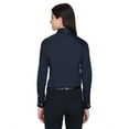 thumbnail image 2 of Devon & Jones DG530W Women's Crown Collection Solid Stretch Twill Woven Dress Shirt-Navy-2XL, 2 of 3