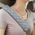 thumbnail image 2 of Paquete de 4 almohadillas universales para cinturón de seguridad de coche, fundas para correas de hombro para cinturón de seguridad para adultos, almohadilla para arnés para coche/bolso, comodidad su, 2 of 5