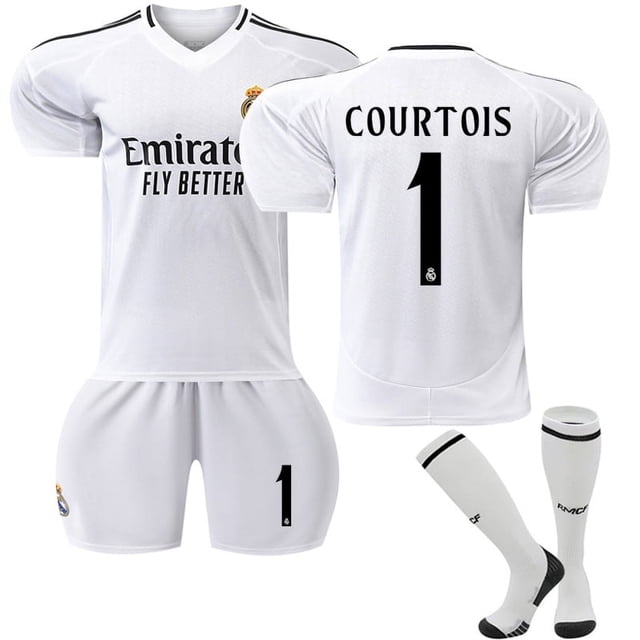 Maillot de Soccer pour Garçons et Filles, COURTOIS 1 RODRYGO 11 VINI JR.7 MODRIC 10