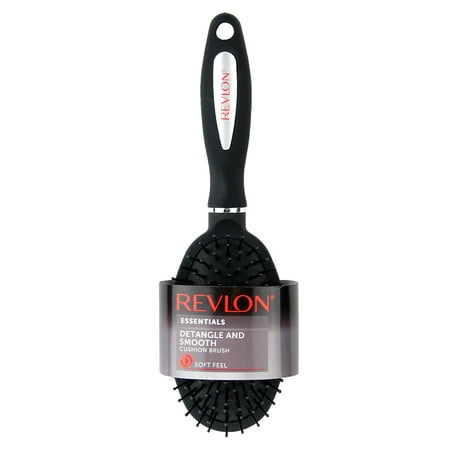 Revlon Detangle & Smooth Black Cushion Hair Brush (Best Brush For Oily Hair)