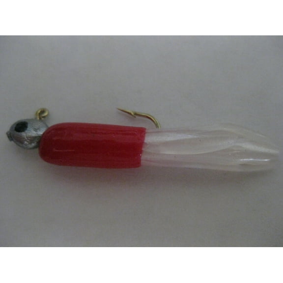 Canyon 10348 Mini Jig, 1 1/2", 1/32 oz, Red/White, 3/Pack
