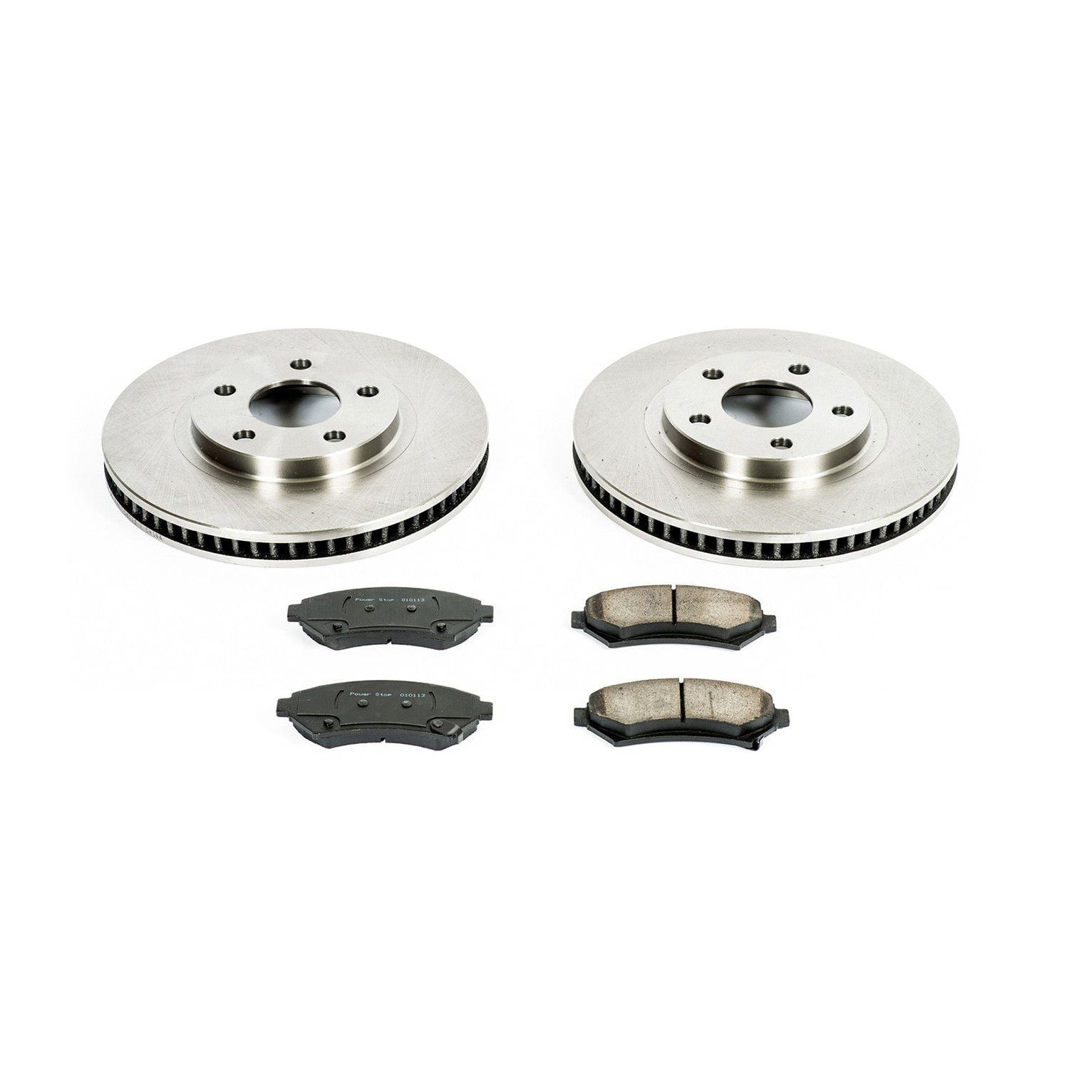 Power Stop Front Stock Replacement Brake Pad and Rotor Kit KOE1542