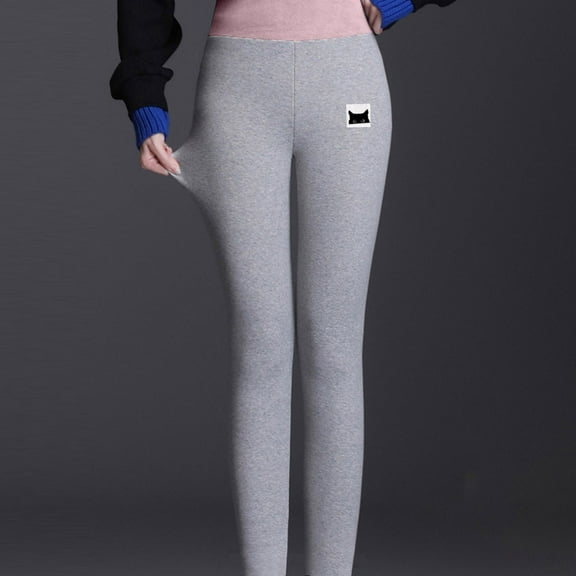 OKBOP Plaid Pants for Women,Fashion Casual Printed Span Ladies High Waist Keep Warm Long Pants for Women