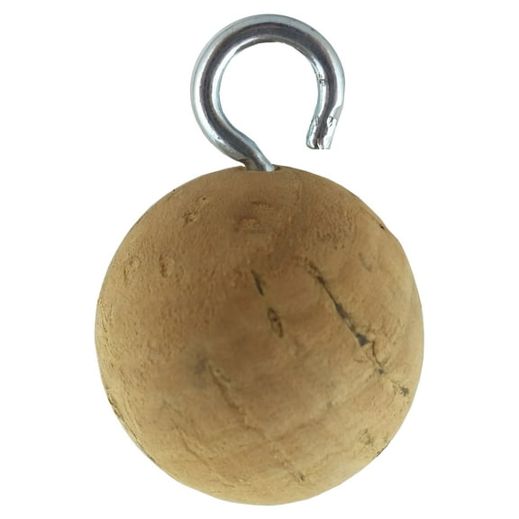 Physics Balls, Cork, 25mm (1 inch), With Hook, Pack of 10.