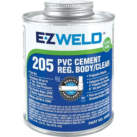 UPC 892996002171 product image for EZ-20501 E-Z Weld PVC / UPVC Cement Regular Body  Clear 4oz | upcitemdb.com