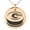 Rose, variant on Stainless Steel Letter G Initial 3D Monogram Engraved Small Medallion Circle Charm Pendant Necklace