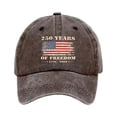 thumbnail image 3 of America Birthday Hat 1776 2026 250 Years Anniversary Hat for Men Low, 3 of 7