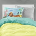 thumbnail image 2 of Carolines Treasures CK1214PILLOWCASE Dachshund Spring Fabric Standard Pillowcase, 2 of 2