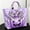 3, variant on Women’s Halloween Themed Tote Bag, Pumpkin Pattern Handbag, Spacious Reusable Grocery Bag for Halloween Trick or Treat