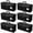 Black, variant on Fehomix 6-Pack Extra Heavy Duty Moving Bags with Zippers, Large Storage Bags for Clothes, College Moving Supplies, Christmas Decor - Reinforced Handles & Durable Fabric for Secure Packing, Blue