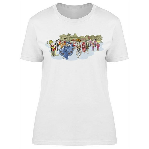 Various Traditional Dances T-Shirt Women -Image by Shutterstock, Female Small