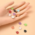 thumbnail image 4 of 16Pcs 8 Colors Alloy Enamel Pendants Light Gold Flat Round with Word Hope Mixed Color 14.5x12x2mm Hole: 1.5mm 2pcs/color, 4 of 5