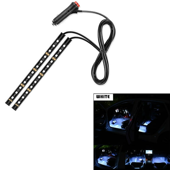 Car Interior LED Footwell Lights Vehicle Decorative Ambient Lighting Kit with Color Options for Cars Trucks SUVs