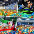thumbnail image 6 of 144 PCS Foam Cubes, Colorful Foam Pit Cubes 5.9"x5.9"x5.9", Flame Retardant Soft Stacking Blocks for Indoor Games, Trampoline Arenas, Playground, Gymnastics, Skateboard Parks, 6 of 6