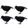 thumbnail image 2 of 4PCS Halloween Decorations Crow Lifelike Realistic Table Decors Desk Ornaments, 2 of 10